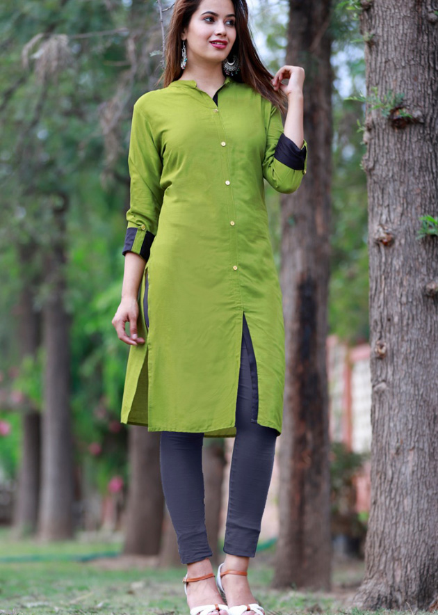 Light green kurti matching leggings simple kurti neck design ideas for  stitching shorts  YouTube