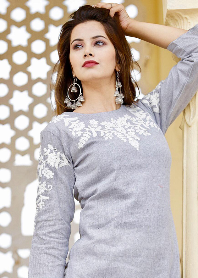 Blue Thread Work Kurtis Online Shopping for Women at Low Prices