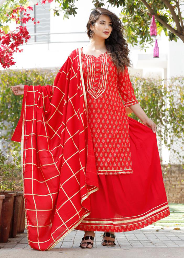 50+ Latest Long Kurti With Skirt Set Designs For Diwali 2020-vinhomehanoi.com.vn